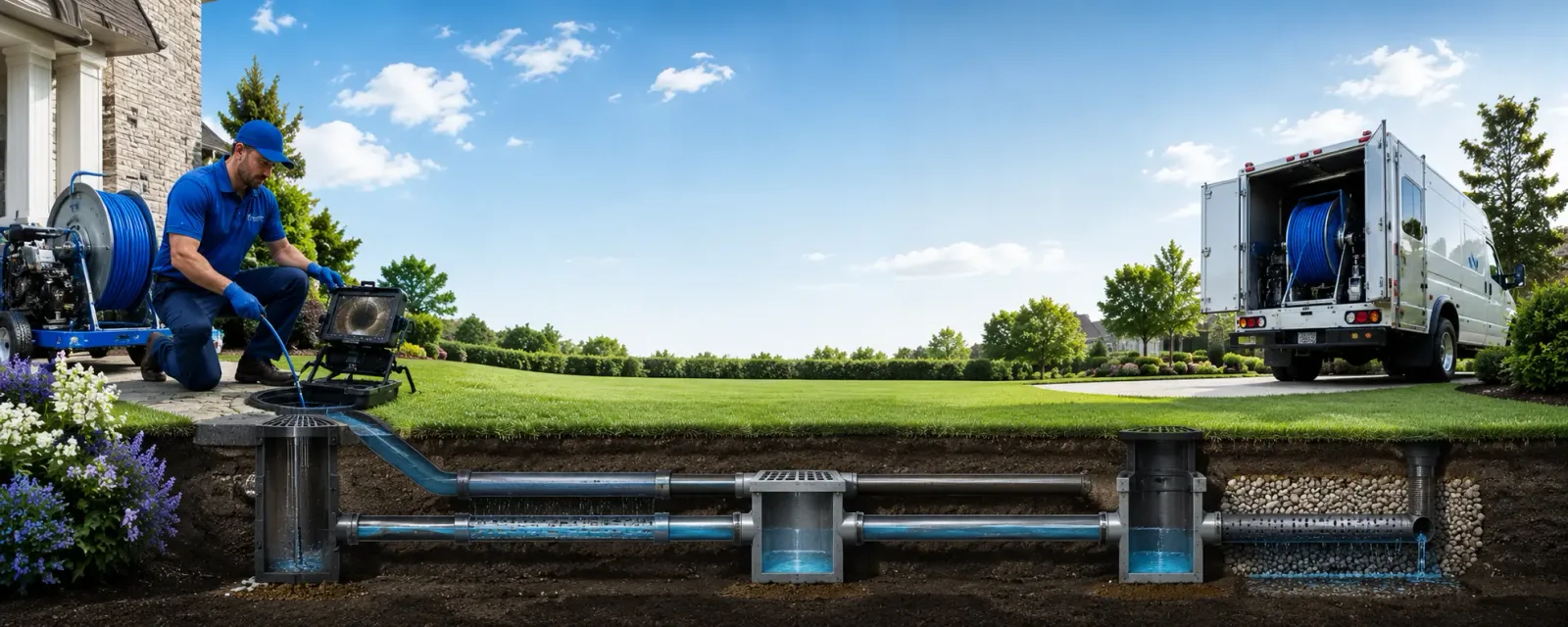 Outdoor drain cleaning information for Redwood, MS